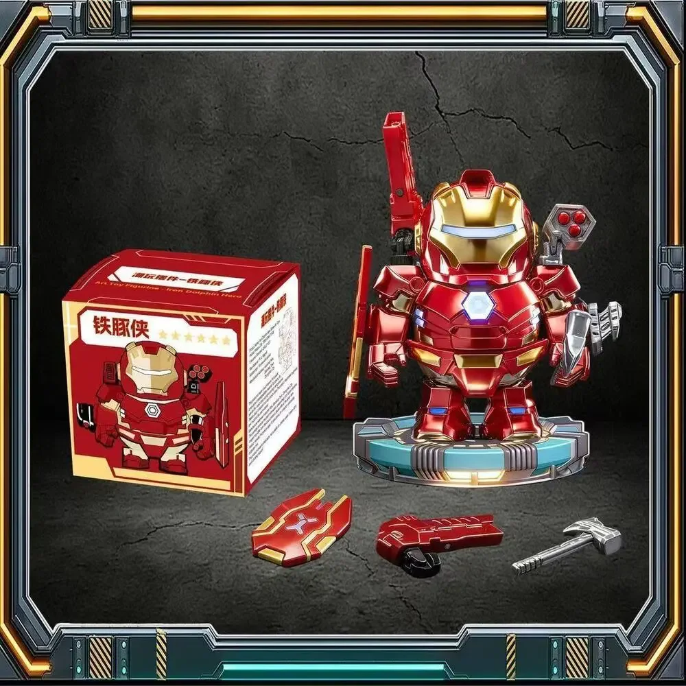 Iron Dolphin Hero - Magnetic Mecha Capybara Figurine